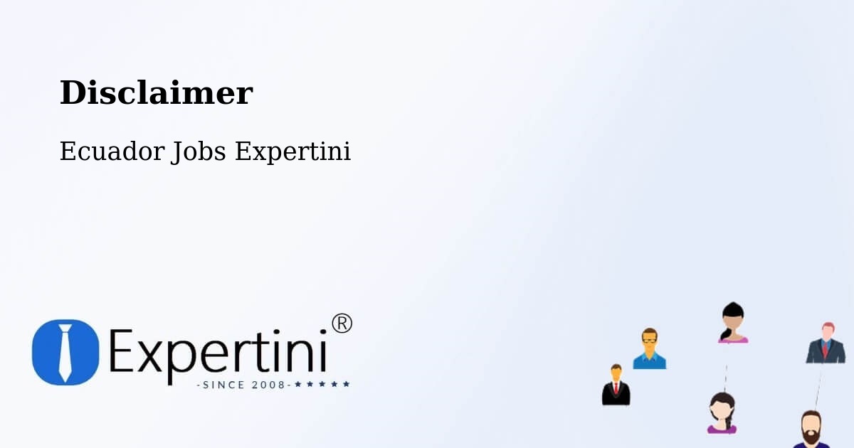 Disclaimer – Manta - Ecuador Jobs Expertini